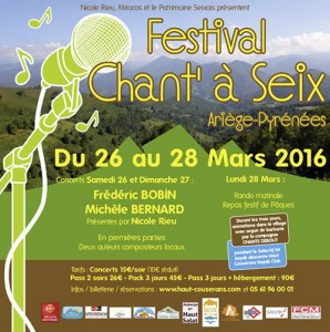 Affiche du festival Chant’à Seix
