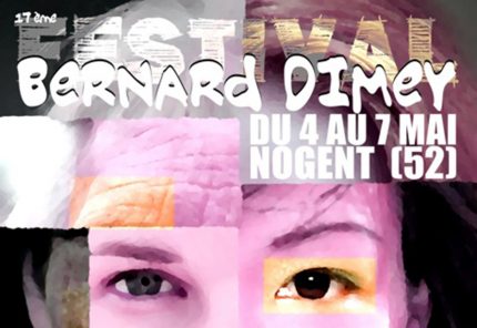 Affiche du Festival Bernard Dimey à Nogent (Haute-Marne) du 4 au 7 mai 2017