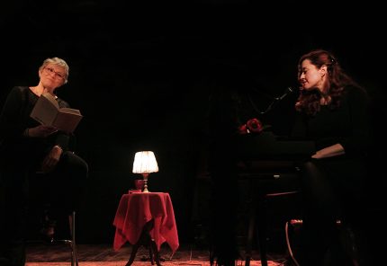 Claude Fèvre & Dora Mars sur scène - Il était un piano noir... Lecture musicale (© René Pagès)