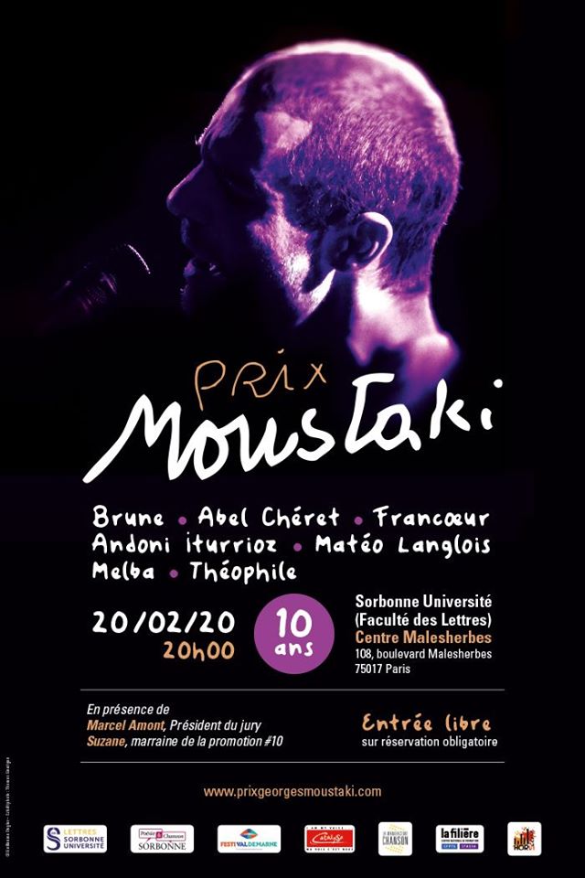 Prix Georges Moustaki, à Paris, le 20 février 2020