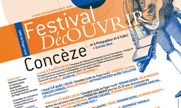 Festival DécOUVRIR, à Concèze (Corrèze) – du 13 au 17 août 2018